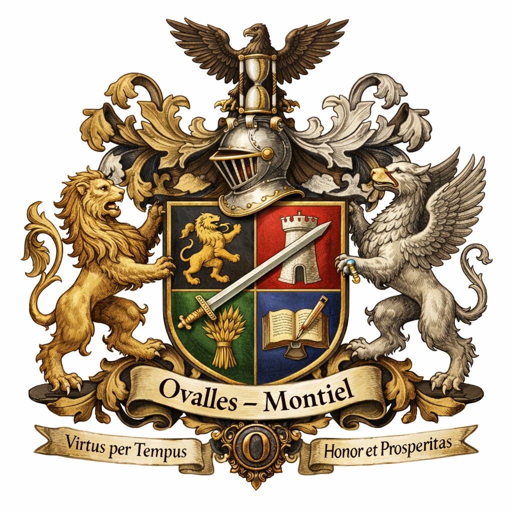 Ovalles–Montiel — Virtus per Tempus · Honor et Prosperitas